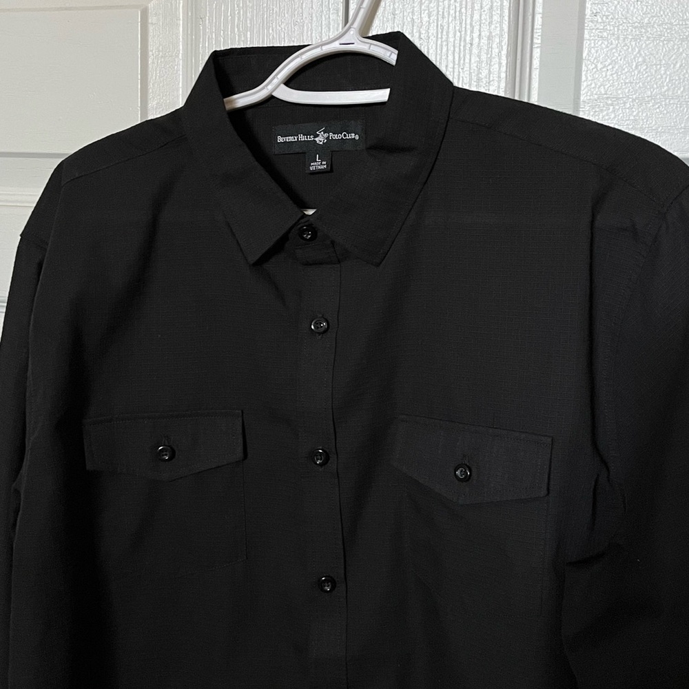 BEVERLY HILLS POLO CLUB Long Sleeve Button-up Shirt